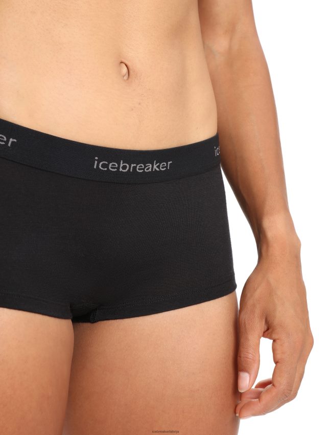 Icebreaker merino 200 oasis termošorti zēniem sievietes melns apģērbs 622ZJ500