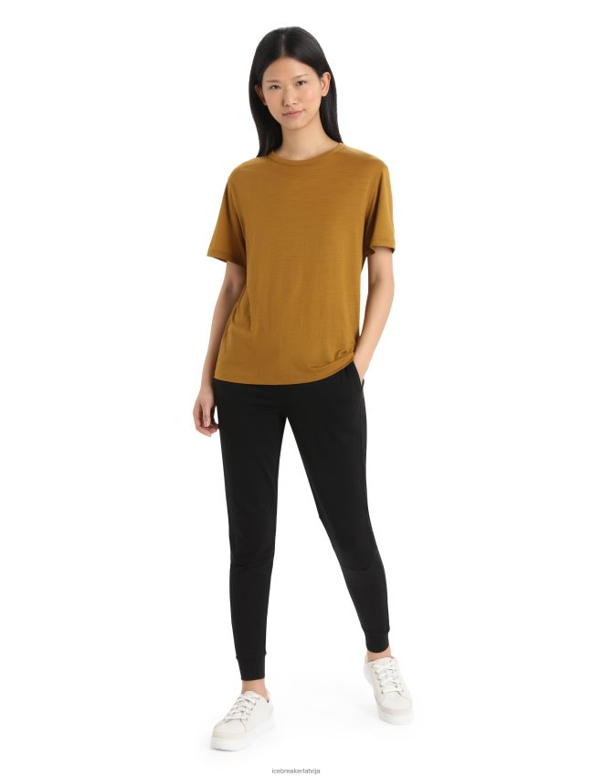 Icebreaker zoneknit merino jogger sievietes melns apģērbs 622ZJ750