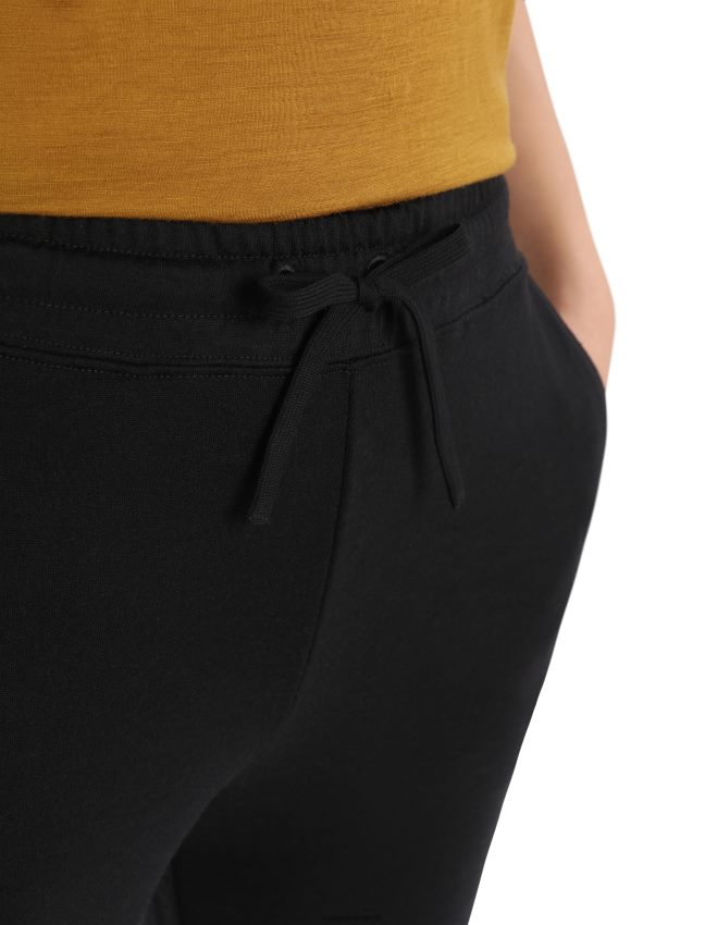 Icebreaker zoneknit merino jogger sievietes melns apģērbs 622ZJ750