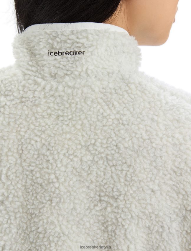 Icebreaker realfleece merino augstas pāļu veste sievietes ekru virši apģērbs 622ZJ677