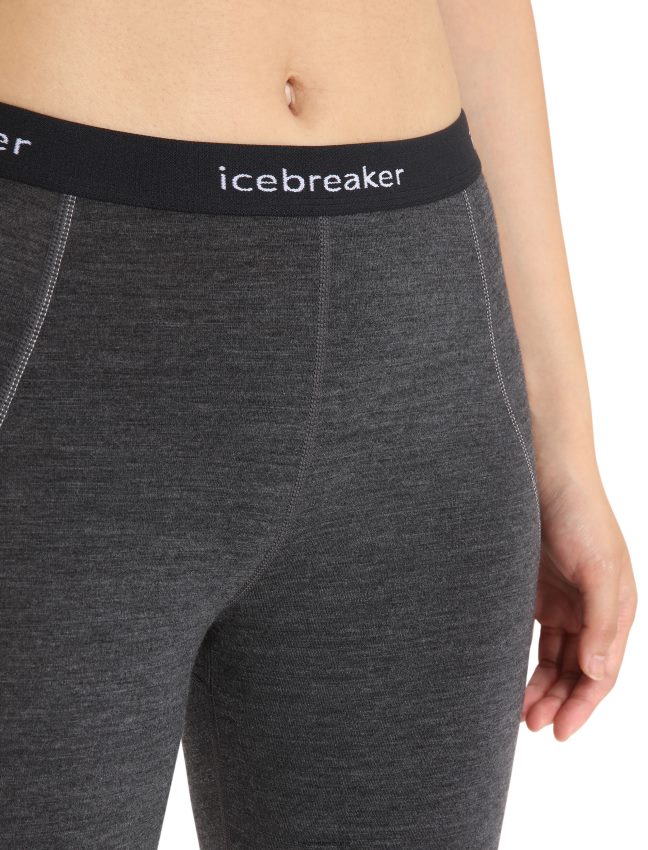 Icebreaker bodyfitzone merino 260 zonas 3/4 termo legingi sievietes strūklas virši/melns apģērbs 622ZJ886