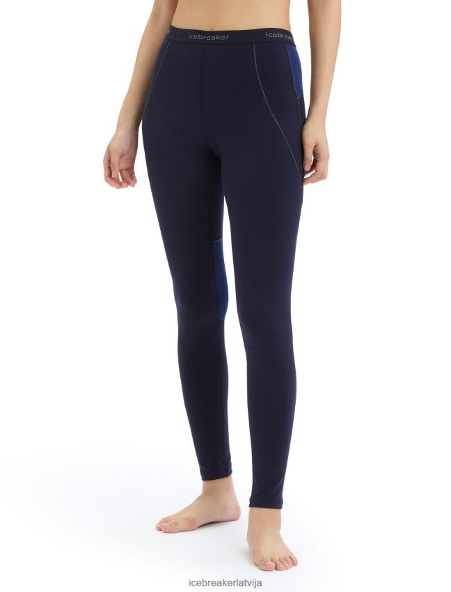 Icebreaker bodyfitzone merino 260 zonas termo legingi sievietes pusnakts flote/karaliskā flote apģērbs 622ZJ864