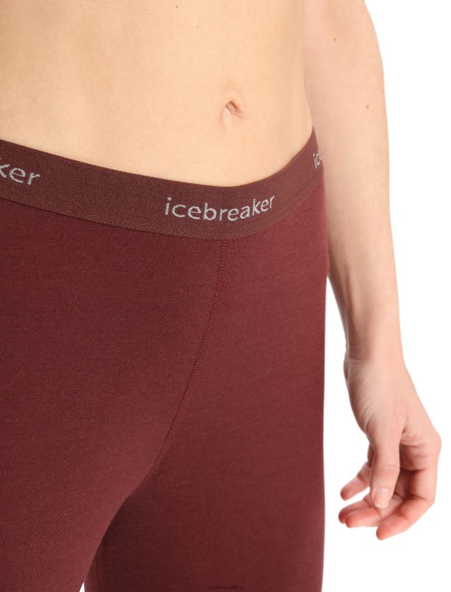 Icebreaker merino 200 oasis termo legingi sievietes espresso apģērbs 622ZJ910