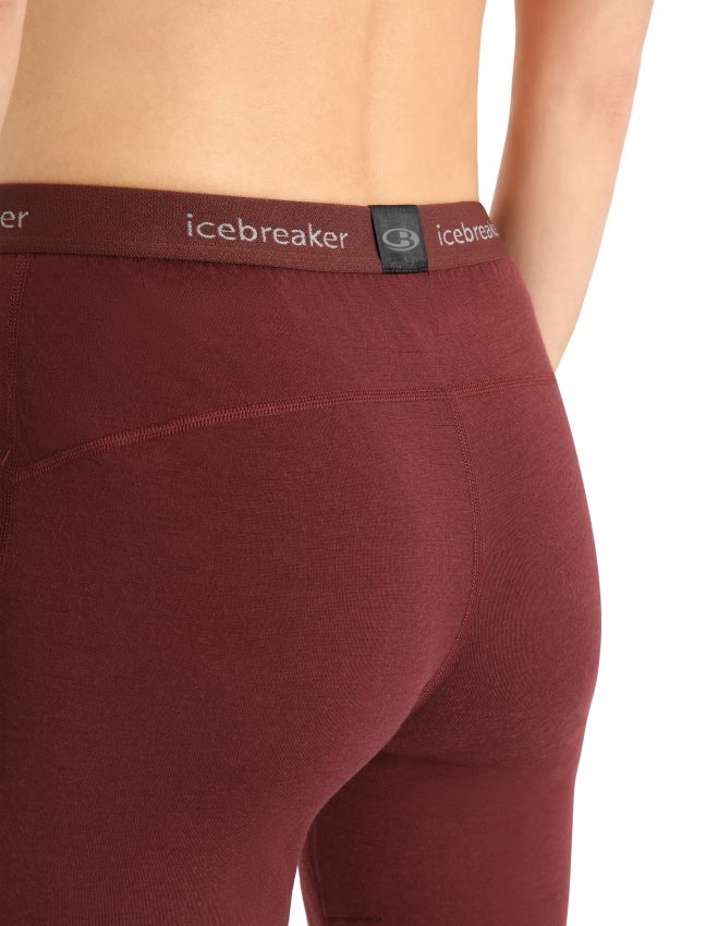 Icebreaker merino 200 oasis termo legingi sievietes espresso apģērbs 622ZJ910