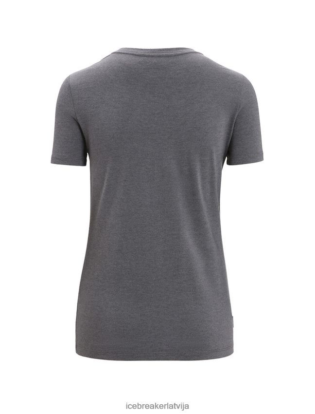 Icebreaker merino central classic t-krekls ar īsām piedurknēm karavāna dzīve sievietes musons apģērbs 622ZJ663