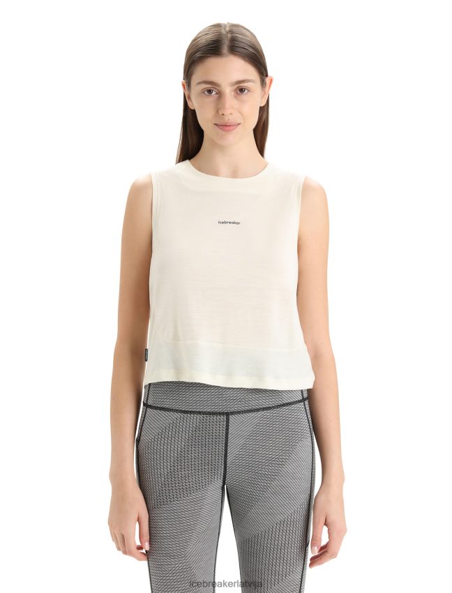 Icebreaker zoneknit merino tanks sievietes krīts apģērbs 622ZJ655