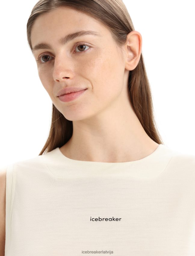 Icebreaker zoneknit merino tanks sievietes krīts apģērbs 622ZJ655