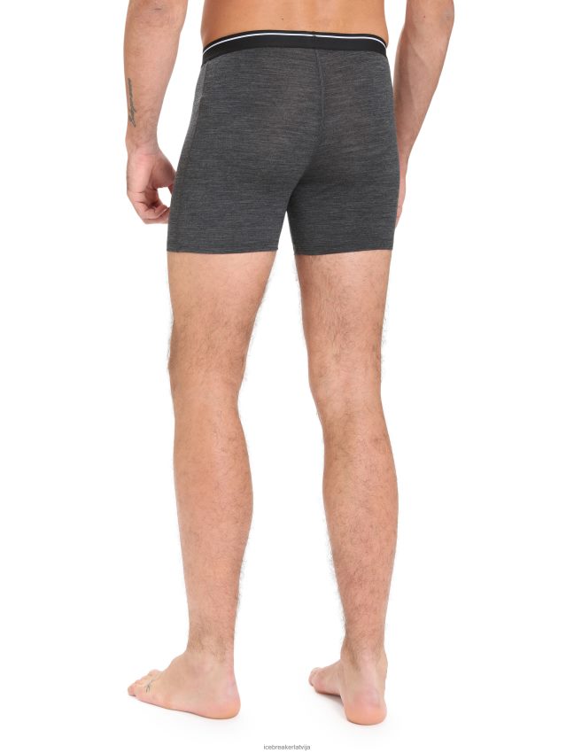 Icebreaker merino anatomica bokseri ar mušu vīriešiem strūklas virši apģērbs 622ZJ95
