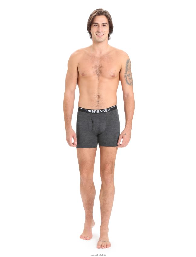 Icebreaker merino anatomica bokseri ar mušu vīriešiem strūklas virši apģērbs 622ZJ95