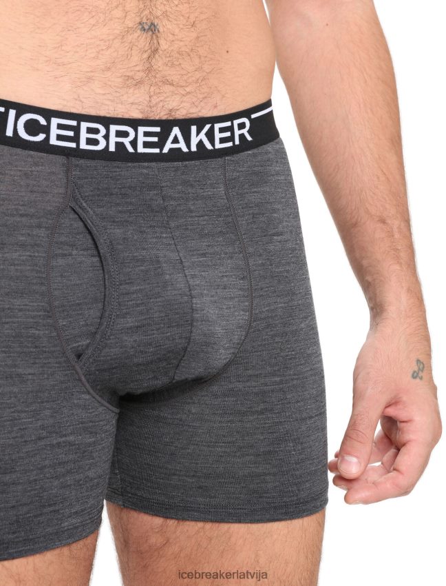 Icebreaker merino anatomica bokseri ar mušu vīriešiem strūklas virši apģērbs 622ZJ95