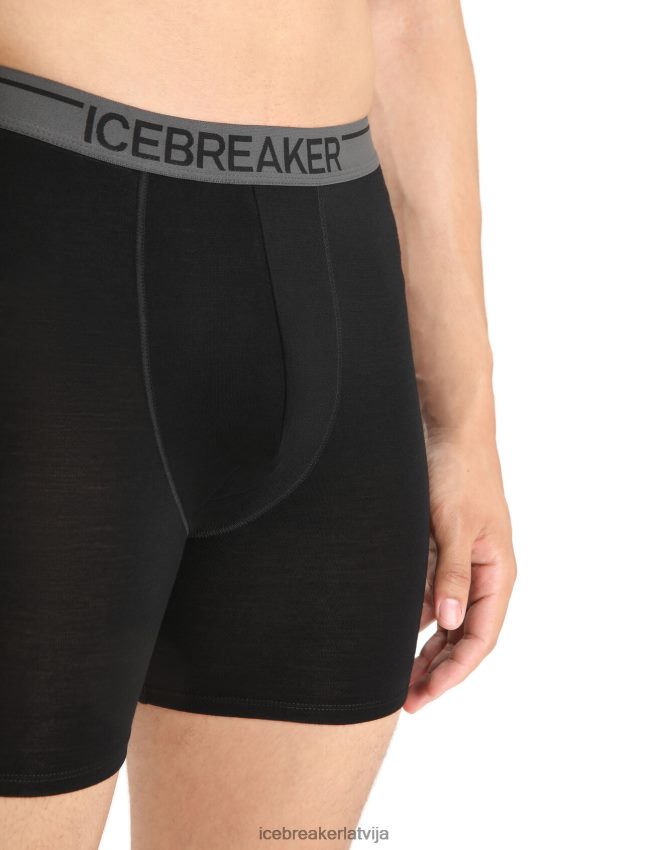 Icebreaker merino anatomica garie bokseri vīriešiem melns apģērbs 622ZJ131