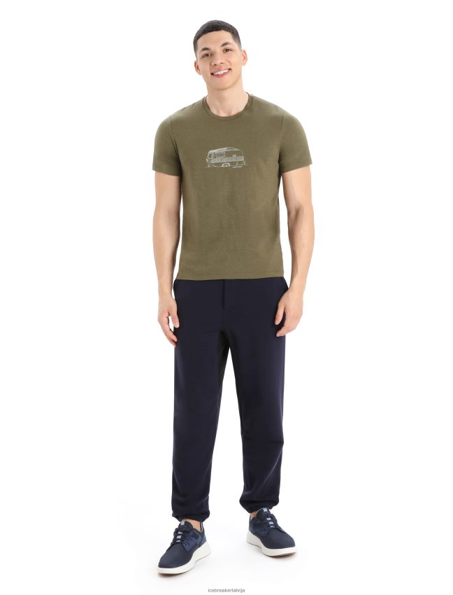 Icebreaker Realfleece merino dalston skriešanas bikses vīriešiem pusnakts flote apģērbs 622ZJ407