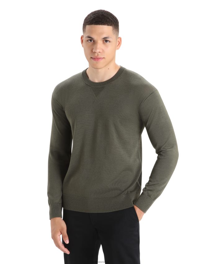 Icebreaker cool-lite merino nova džemperis vīriešiem loden apģērbs 622ZJ424