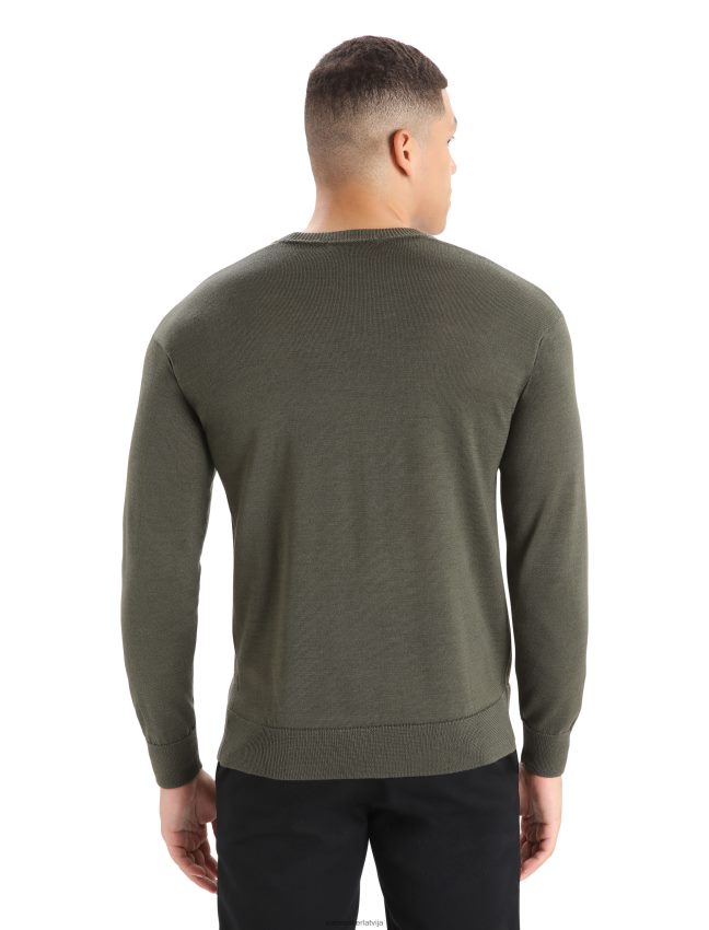Icebreaker cool-lite merino nova džemperis vīriešiem loden apģērbs 622ZJ424