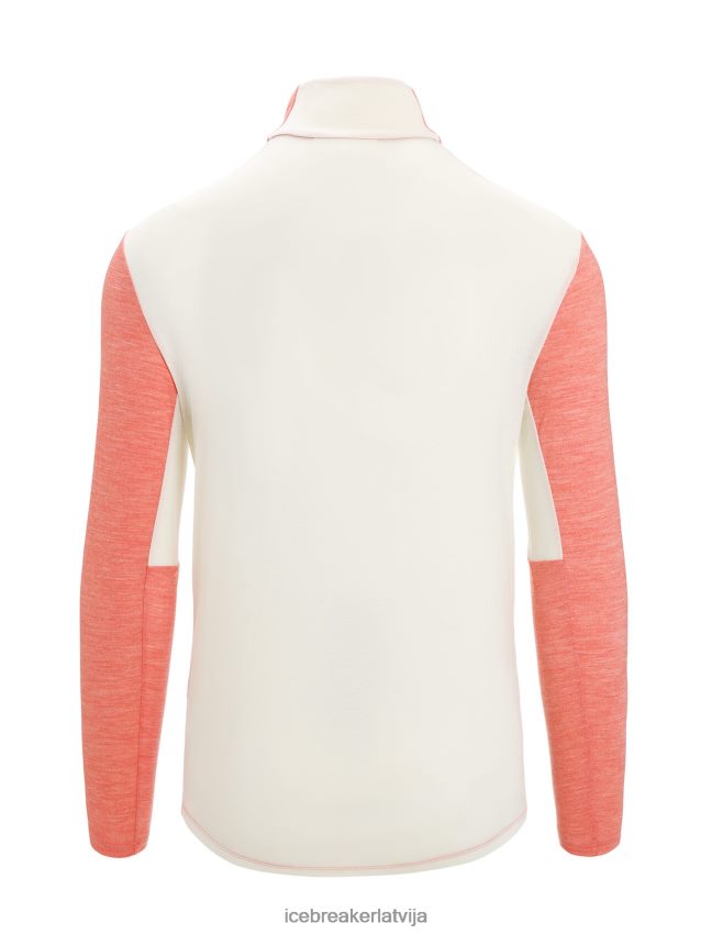Icebreaker zoneknit merino rāvējslēdzēja augšdaļa ar garām piedurknēm vīriešiem dinamiskas zemes virši/krīts apģērbs 622ZJ230