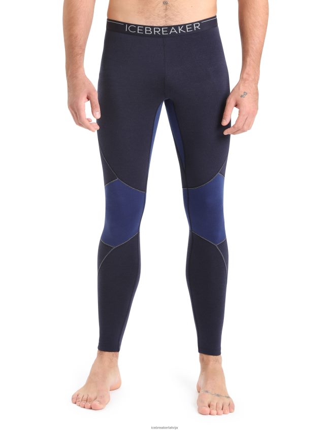Icebreaker bodyfitzone merino 260 zonas termo legingi vīriešiem pusnakts flote/karaliskā flote apģērbs 622ZJ345