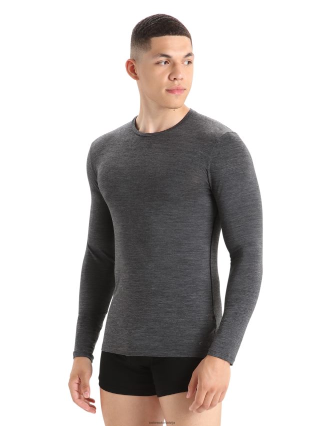 Icebreaker merino anatomica crewe t-krekls ar garām piedurknēm vīriešiem strūklas virši apģērbs 622ZJ2