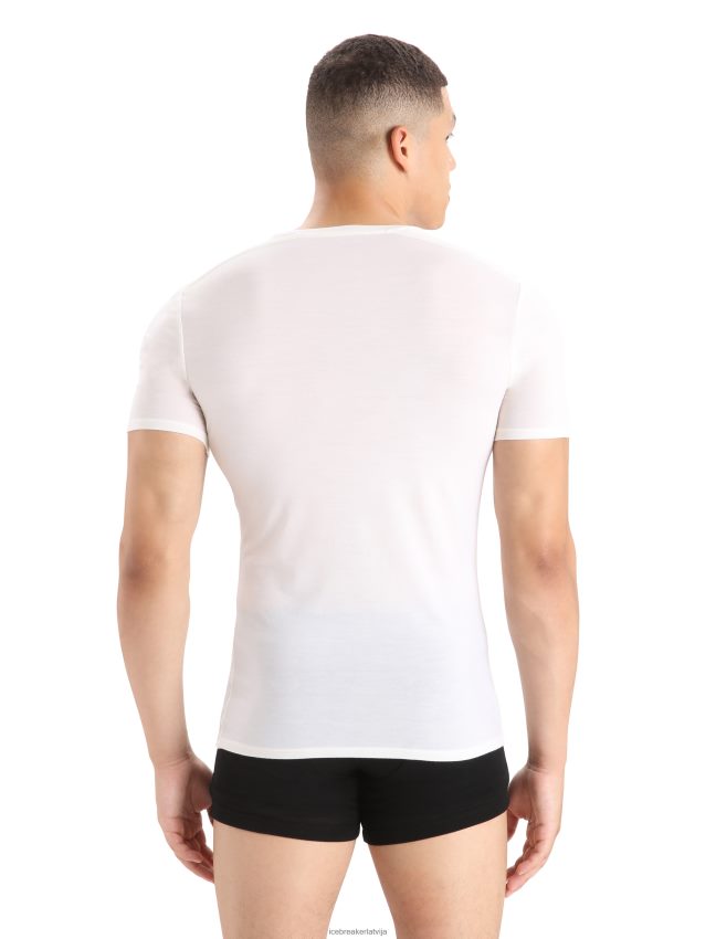 Icebreaker merino anatomica t-krekls ar īsām piedurknēm v kakla izgriezumā vīriešiem sniegs apģērbs 622ZJ124