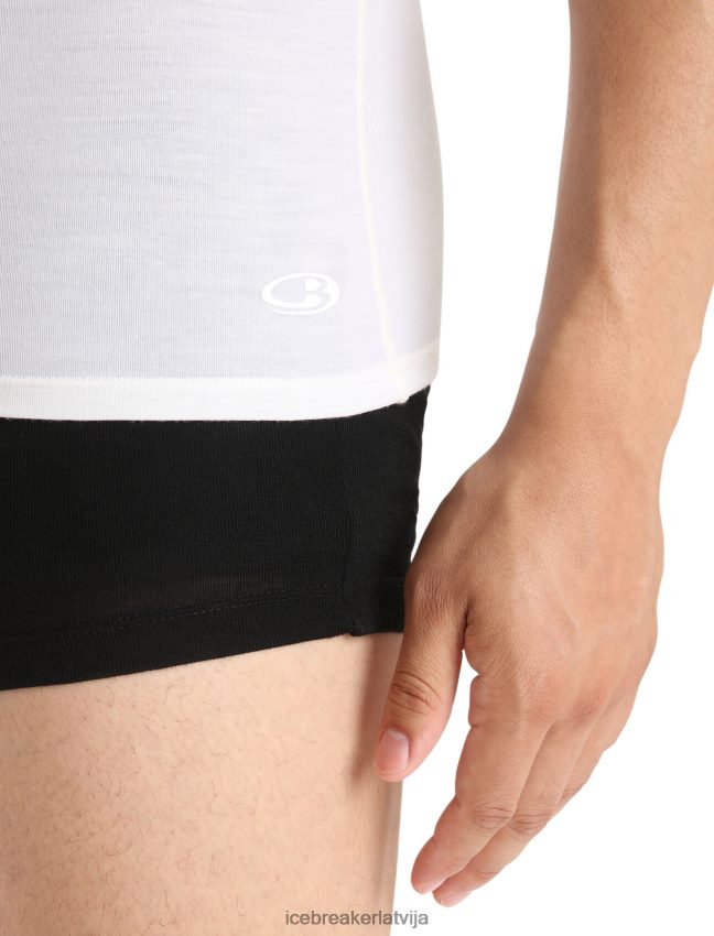 Icebreaker merino anatomica t-krekls ar īsām piedurknēm v kakla izgriezumā vīriešiem sniegs apģērbs 622ZJ124
