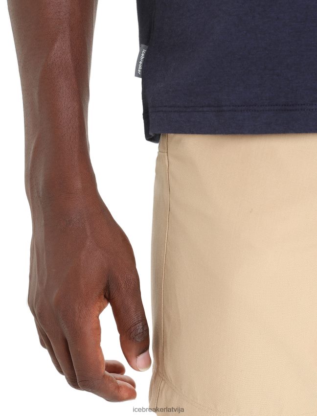 Icebreaker merino central classic t-krekls ar īsām piedurknēm st anton vīriešiem pusnakts flote apģērbs 622ZJ35