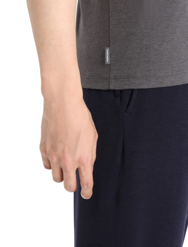 Icebreaker merino central classic t-krekls ar īsām piedurknēm vīriešiem musons apģērbs 622ZJ49