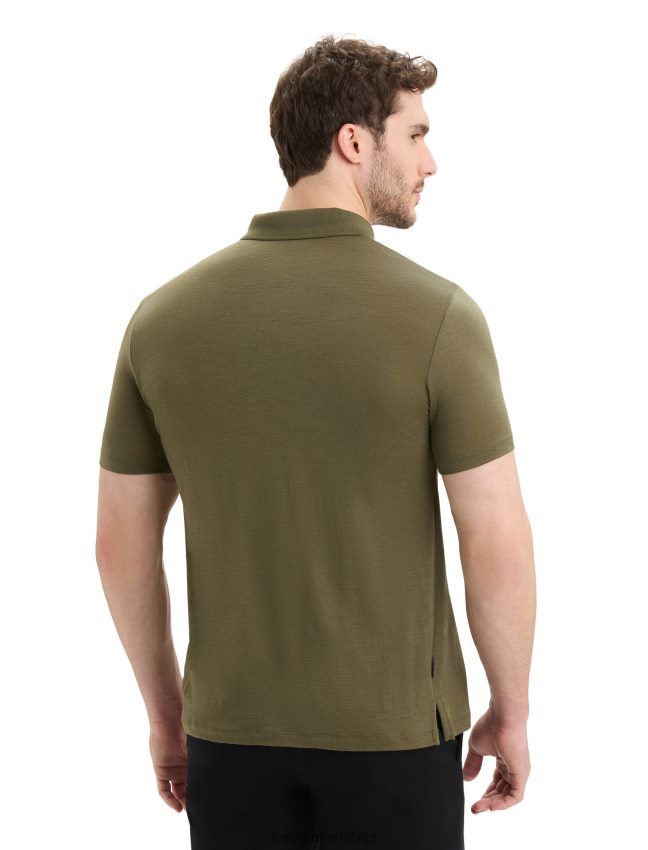 Icebreaker merino tech lite ii polo ar īsām piedurknēm vīriešiem loden apģērbs 622ZJ39