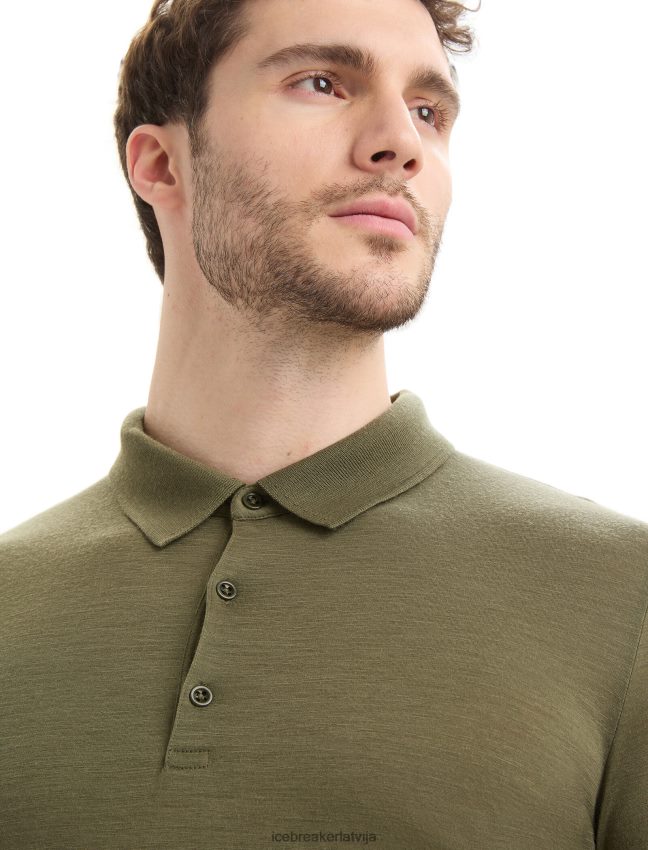 Icebreaker merino tech lite ii polo ar īsām piedurknēm vīriešiem loden apģērbs 622ZJ39
