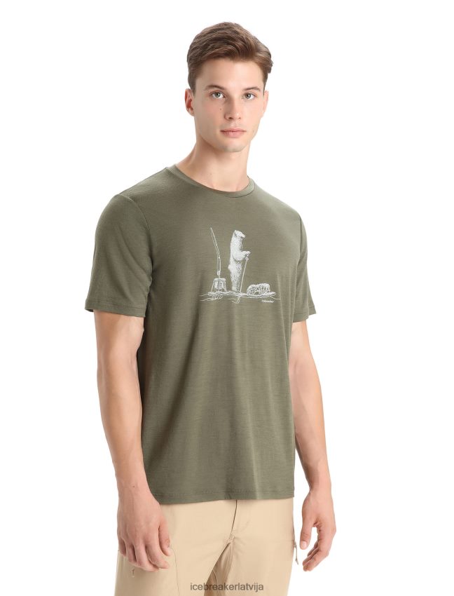 Icebreaker merino tech lite ii t-krekls ar īsām piedurknēm polārais airis vīriešiem loden apģērbs 622ZJ67