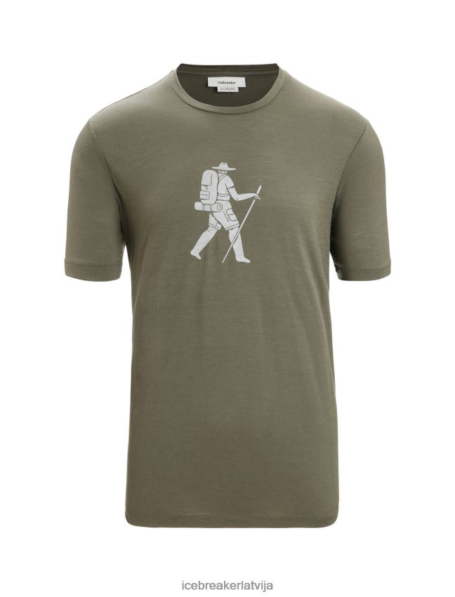Icebreaker merino tech lite ii t-krekls ar īsām piedurknēm vīriešiem loden apģērbs 622ZJ38