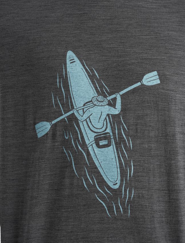 Icebreaker merino tech lite ii t-kreklu aira līnijas ar īsām piedurknēm vīriešiem smilšakmens virši apģērbs 622ZJ475