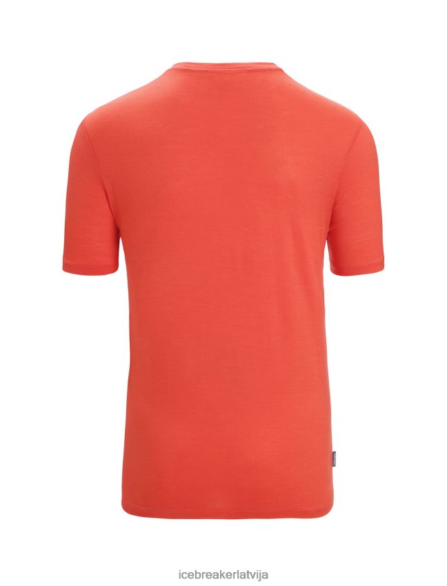 Icebreaker merino tech lite ii t-kreklu ar īsām piedurknēm kempings vīriešiem dinamiska zeme apģērbs 622ZJ75