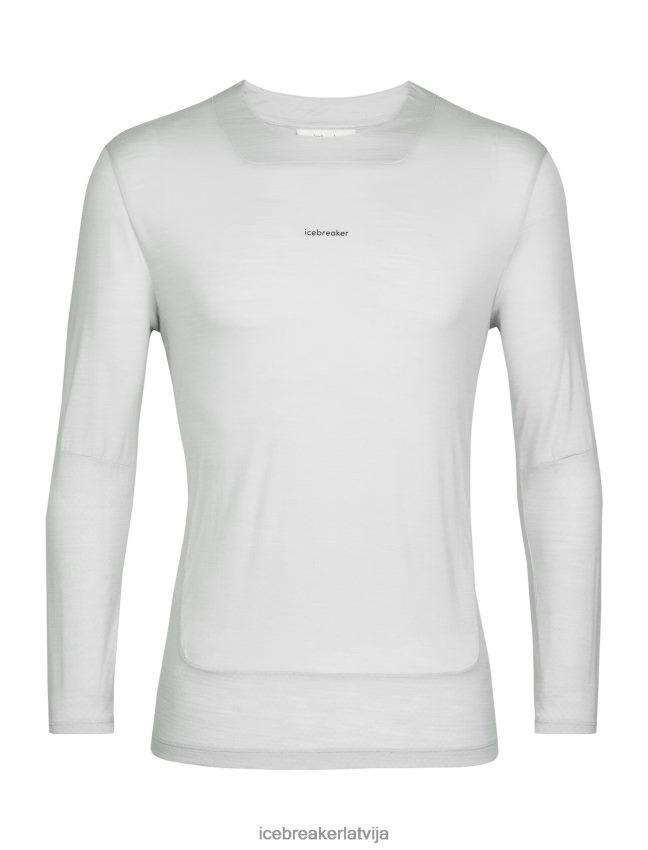 Icebreaker zoneknit merino t-krekls ar garām piedurknēm vīriešiem ēteris apģērbs 622ZJ438