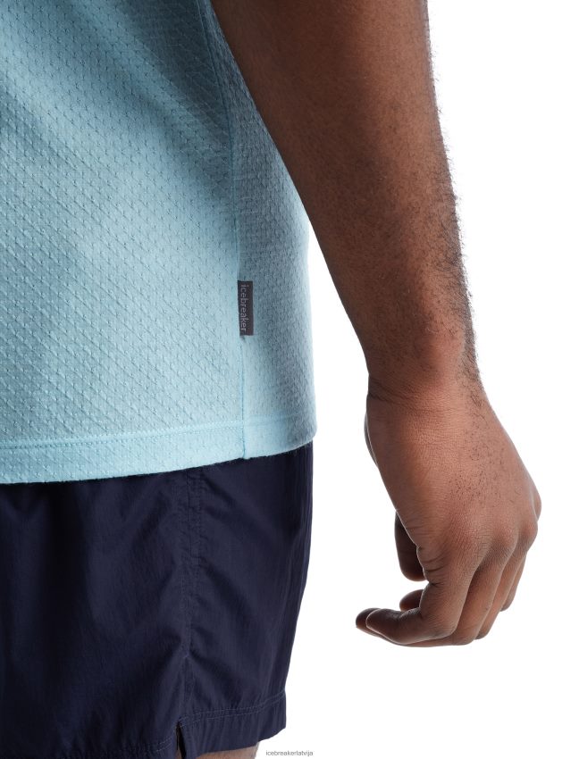 Icebreaker zoneknit merino tanks vīriešiem azuls/migla apģērbs 622ZJ490