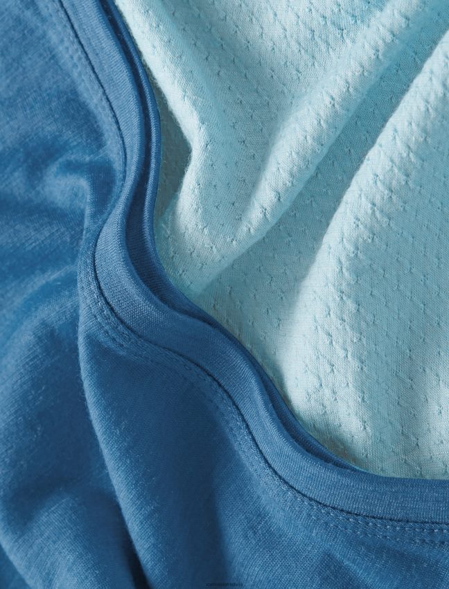 Icebreaker zoneknit merino tanks vīriešiem azuls/migla apģērbs 622ZJ490