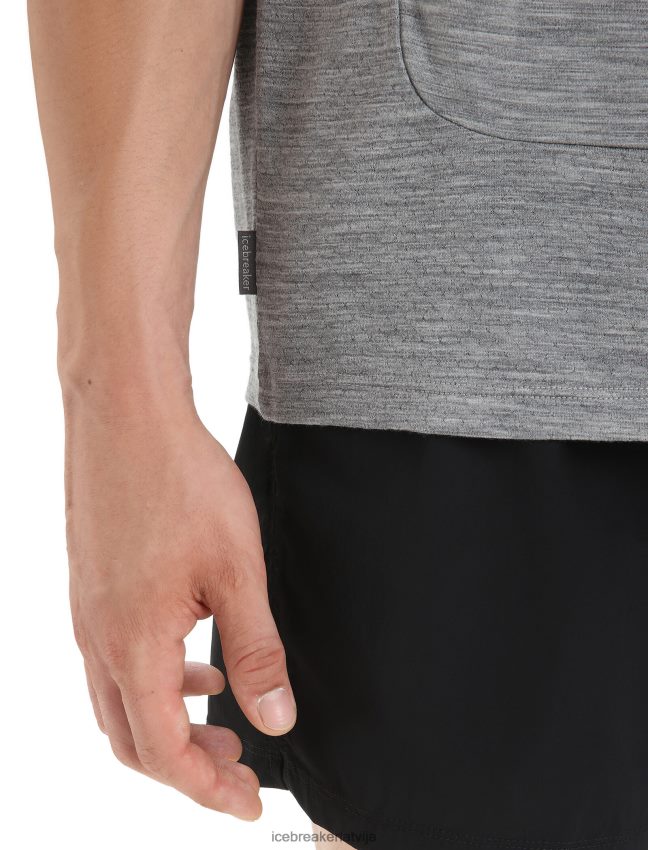 Icebreaker zoneknit merino tanks vīriešiem metro virši apģērbs 622ZJ13