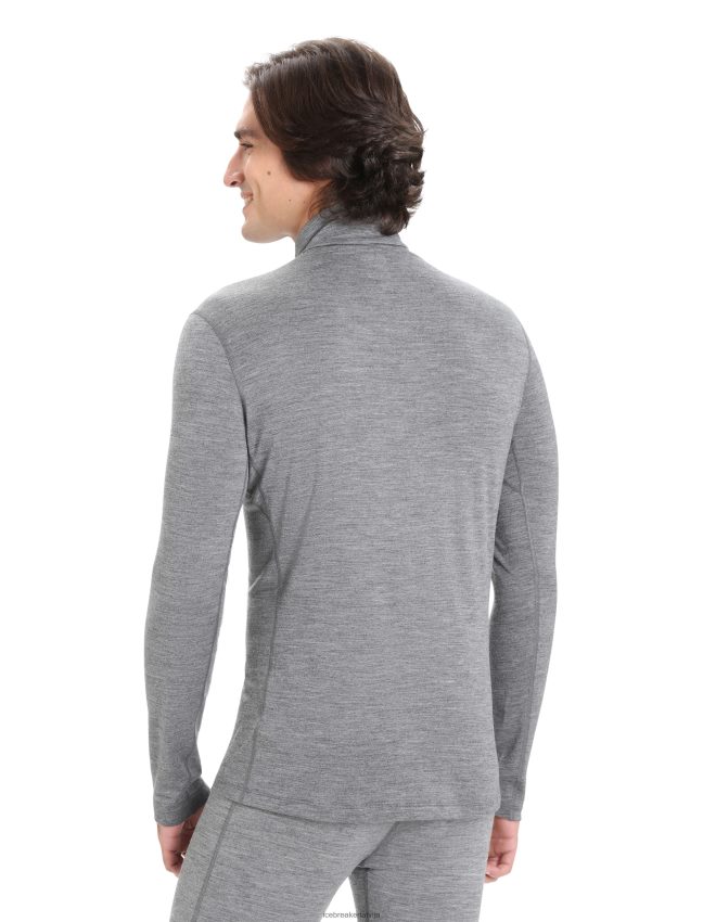 Icebreaker Merino 200 oasis termo tops ar garām piedurknēm ar pusi rāvējslēdzēju vīriešiem smilšakmens virši apģērbs 622ZJ150