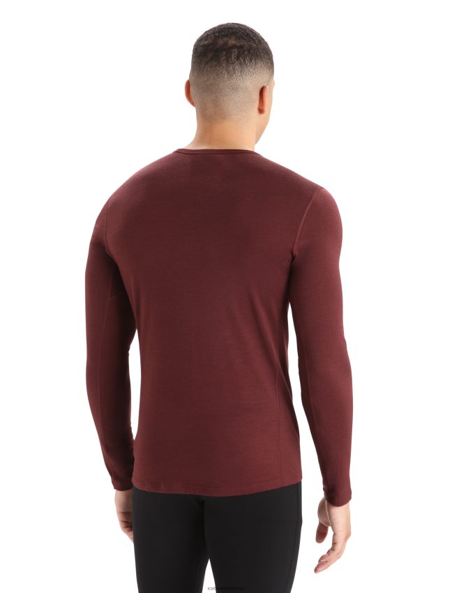 Icebreaker Merino 200 oasis termo tops ar garām piedurknēm vīriešiem espresso apģērbs 622ZJ444