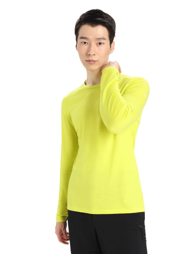 Icebreaker Merino 200 oasis termo tops ar garām piedurknēm vīriešiem spīdēt apģērbs 622ZJ446