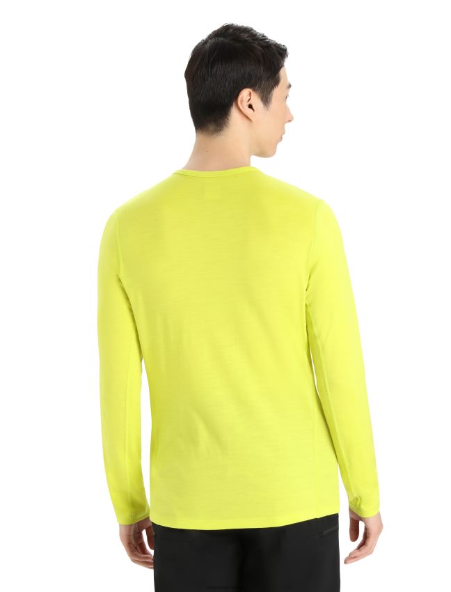 Icebreaker Merino 200 oasis termo tops ar garām piedurknēm vīriešiem spīdēt apģērbs 622ZJ446