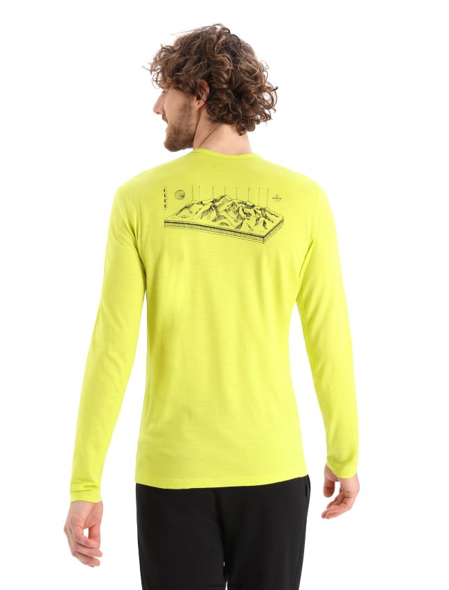 Icebreaker merino 200 oasis ar garām piedurknēm crewe thermo top alps 3d vīriešiem spīdēt apģērbs 622ZJ427