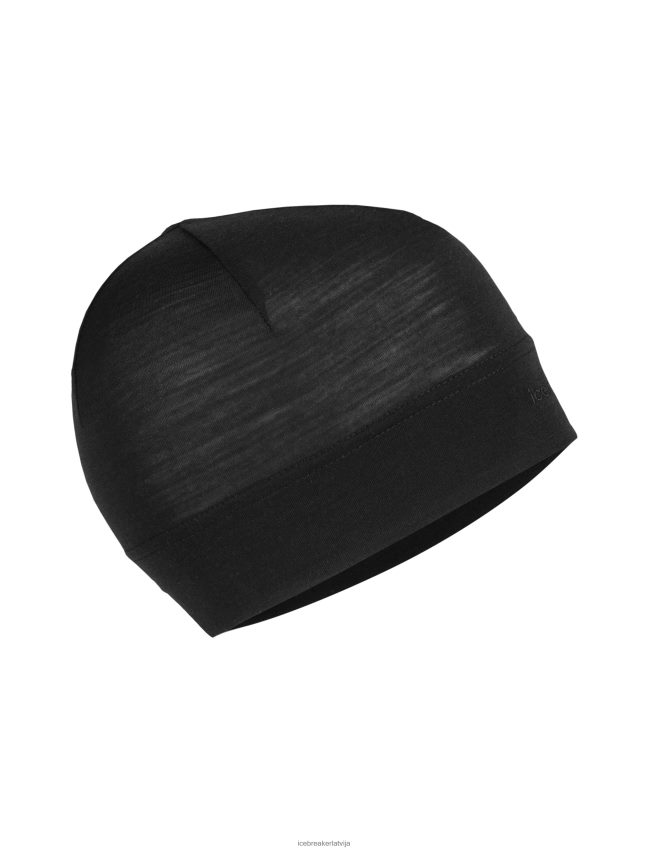 Icebreaker cool-lite merino fleksi beanie unisex melns Piederumi 622ZJ317