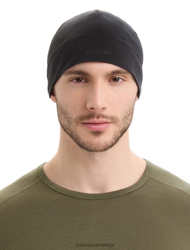 Icebreaker cool-lite merino fleksi beanie unisex melns Piederumi 622ZJ317