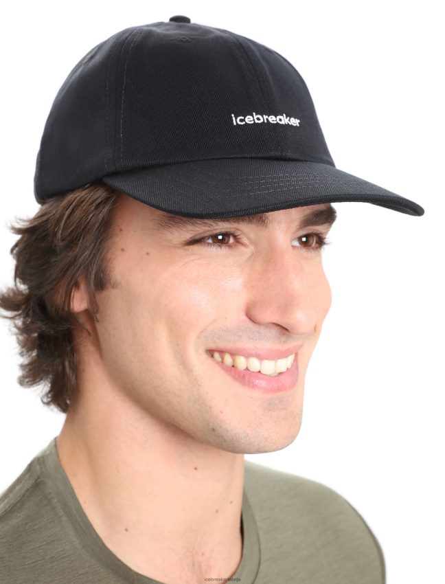 Icebreaker merino 6 paneļu cepure unisex melns Piederumi 622ZJ321