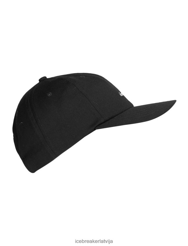 Icebreaker merino 6 paneļu cepure unisex melns Piederumi 622ZJ321