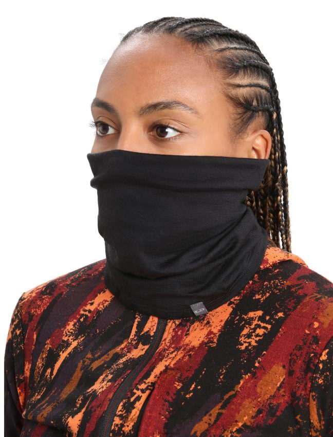 Icebreaker merino flexi tekne unisex melns Piederumi 622ZJ311