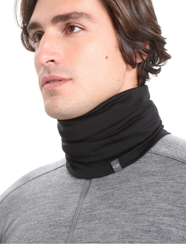 Icebreaker merino flexi tekne unisex melns Piederumi 622ZJ311