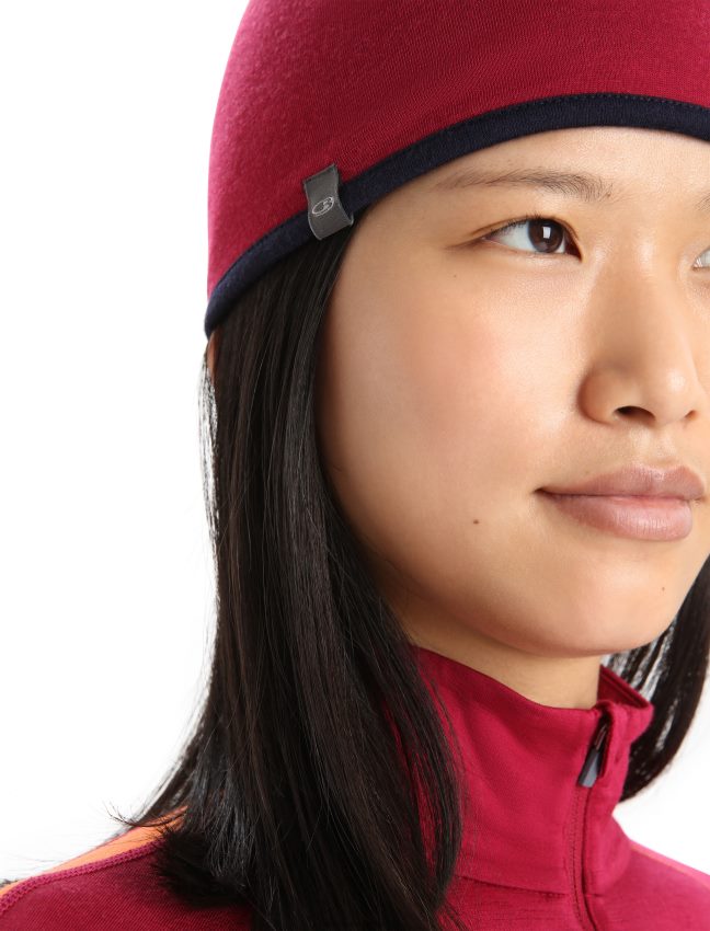 Icebreaker merino kabatas beanie unisex ķirsis/pusnakts flote Piederumi 622ZJ448