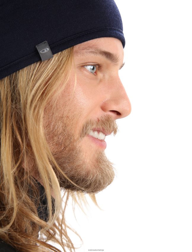 Icebreaker merino kabatas beanie unisex ķirsis/pusnakts flote Piederumi 622ZJ448