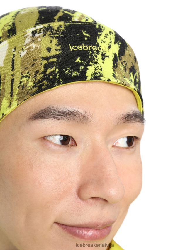 Icebreaker merino quantum beanie sedimentary vīriešiem melns/spīdīgs apģērbs 622ZJ464