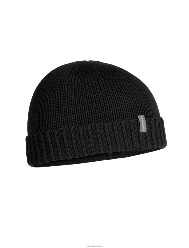 Icebreaker merino vela aproces beanie unisex melns Piederumi 622ZJ335